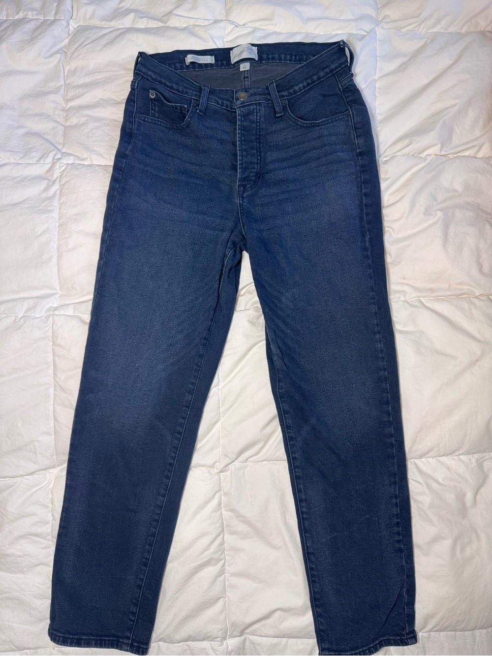Universal thread Mid Rise Slim Jeans Blue Denim 5Pocket Button Women’s 10 - Picture 1 of 6